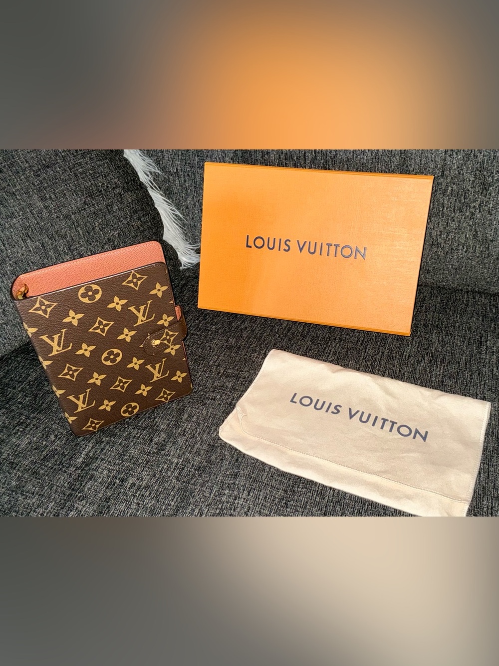 Louis Vuitton Medium 6 Ring Agenda Cover Monogram Canvas With Accessories